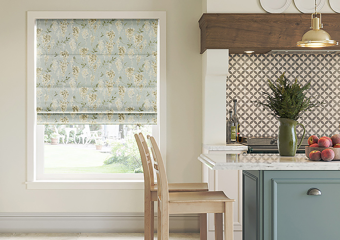 Wisteria Silk, Subtle Blue - Twist&Fit Roman Blind - Image 3